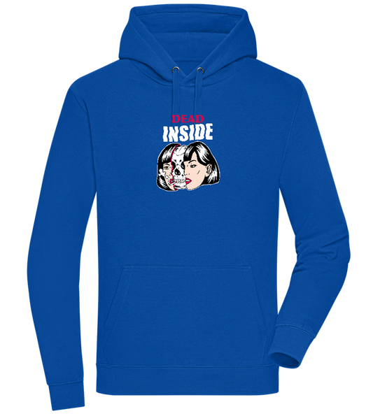 Dead Inside Skull Design - Premium unisex hoodie_ROYAL_front