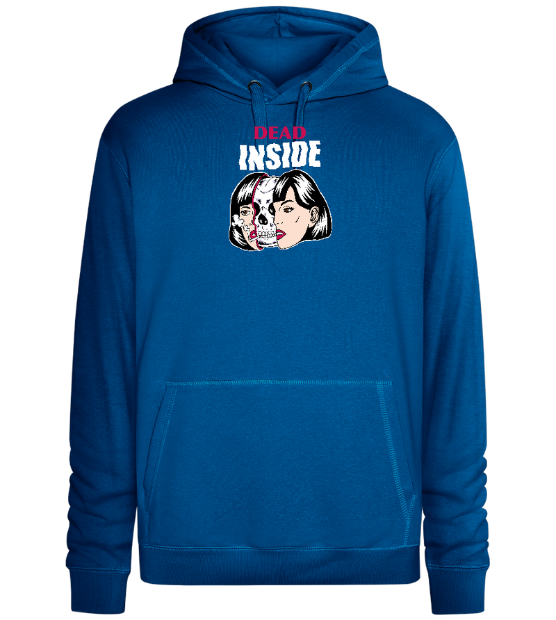 Dead Inside Skull Design - Premium unisex hoodie_ROYAL_front