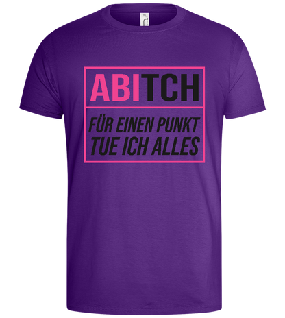 Für Einen Punkt Design - Basic men's t-shirt_DARK PURPLE_front