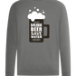 Drink Beer Save Water Beer Mug Design - Comfort unisex sweater_ORION GREY II_front