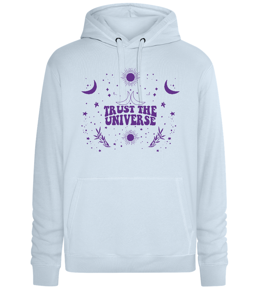 Trust the Universe Design - Premium unisex hoodie_CREAMY BLUE_front