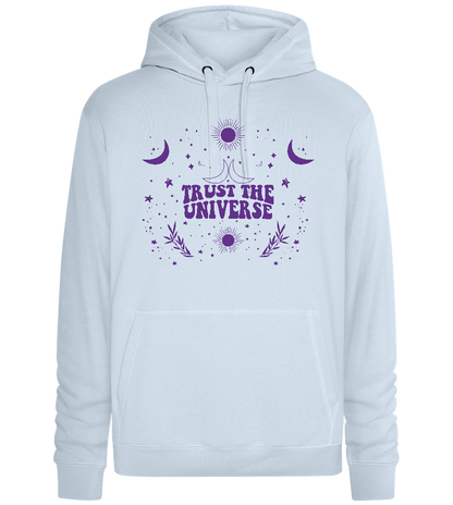 Trust the Universe Design - Premium unisex hoodie_CREAMY BLUE_front