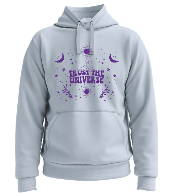 Trust the Universe Design - Premium unisex hoodie_CREAMY BLUE_front