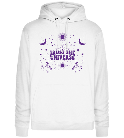 Trust the Universe Design - Premium unisex hoodie_WHITE_front