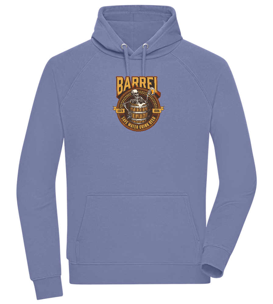 Save Water Drink Beer Barrel Design - Comfort unisex hoodie_BLUE_front