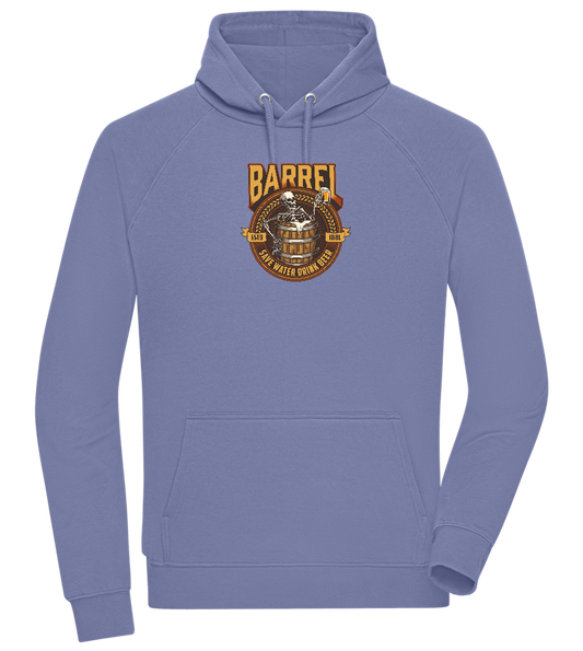 Save Water Drink Beer Barrel Design - Comfort unisex hoodie_BLUE_front