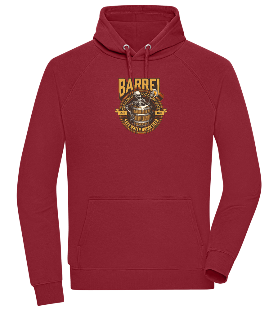 Save Water Drink Beer Barrel Design - Comfort unisex hoodie_BORDEAUX_front