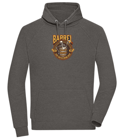 Save Water Drink Beer Barrel Design - Comfort unisex hoodie_CHARCOAL CHIN_front