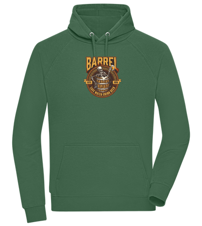 Save Water Drink Beer Barrel Design - Comfort unisex hoodie_GREEN BOTTLE_front