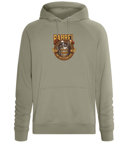 Save Water Drink Beer Barrel Design - Comfort unisex hoodie_KHAKI_front