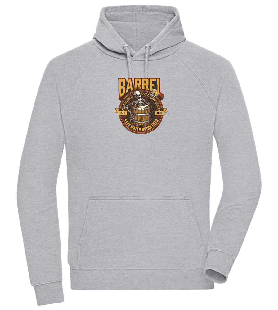 Save Water Drink Beer Barrel Design - Comfort unisex hoodie_ORION GREY II_front