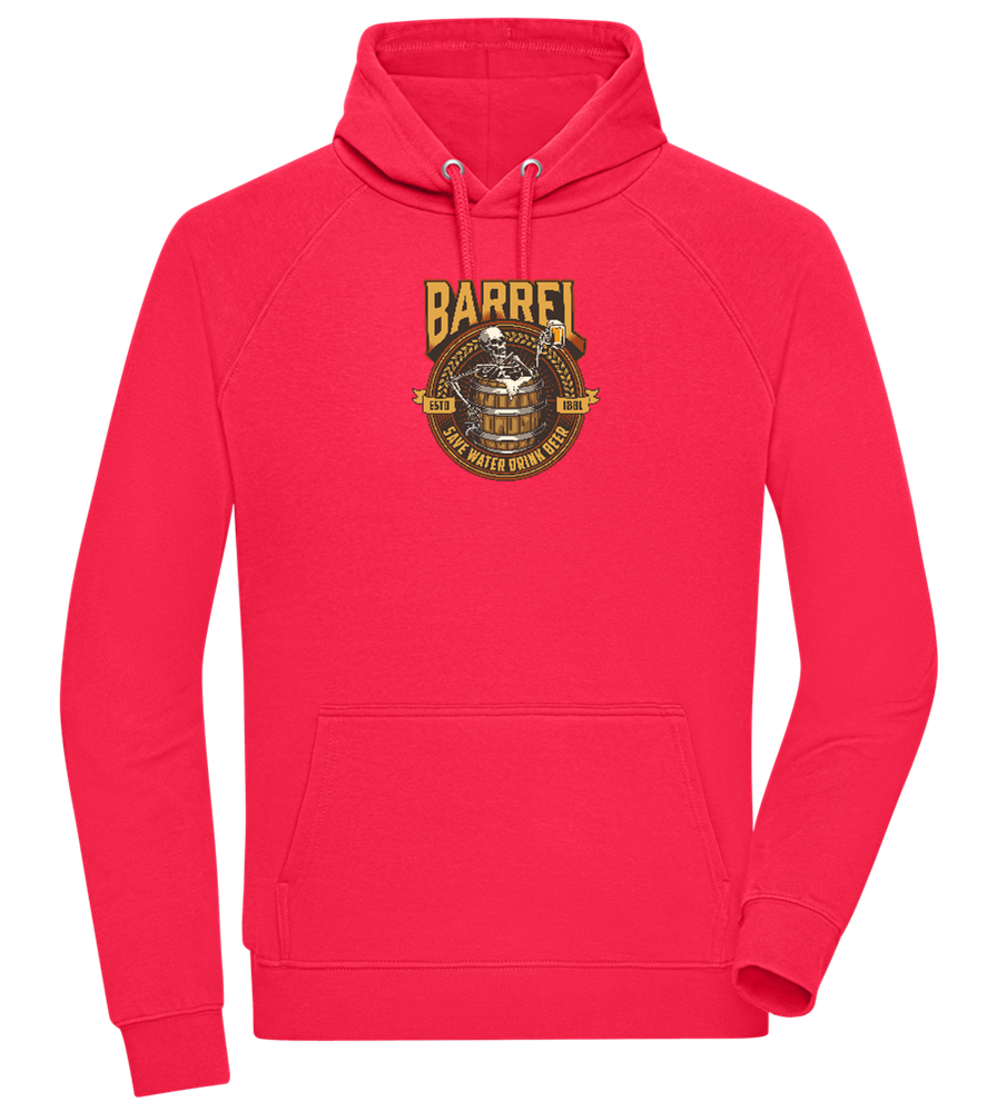 Save Water Drink Beer Barrel Design - Comfort unisex hoodie_RED_front