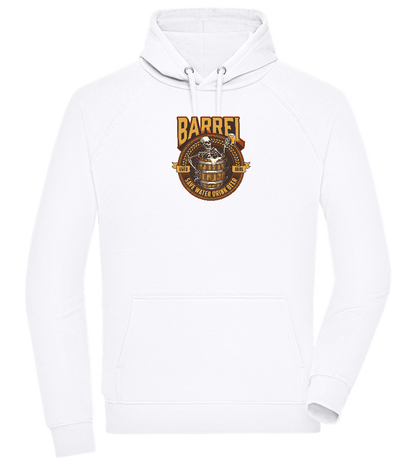 Save Water Drink Beer Barrel Design - Comfort unisex hoodie_WHITE_front