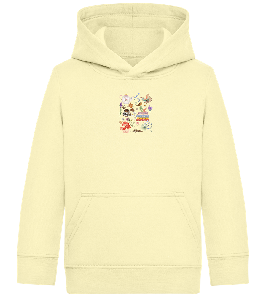 Autumn Vibes Design - Comfort Kids Hoodie_AMARELO CLARO_front