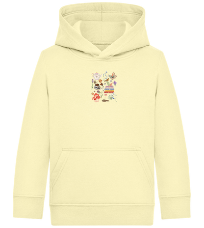 Autumn Vibes Design - Comfort Kids Hoodie_AMARELO CLARO_front