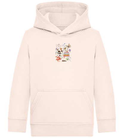 Autumn Vibes Design - Comfort Kids Hoodie_LIGHT PEACH ROSE_front