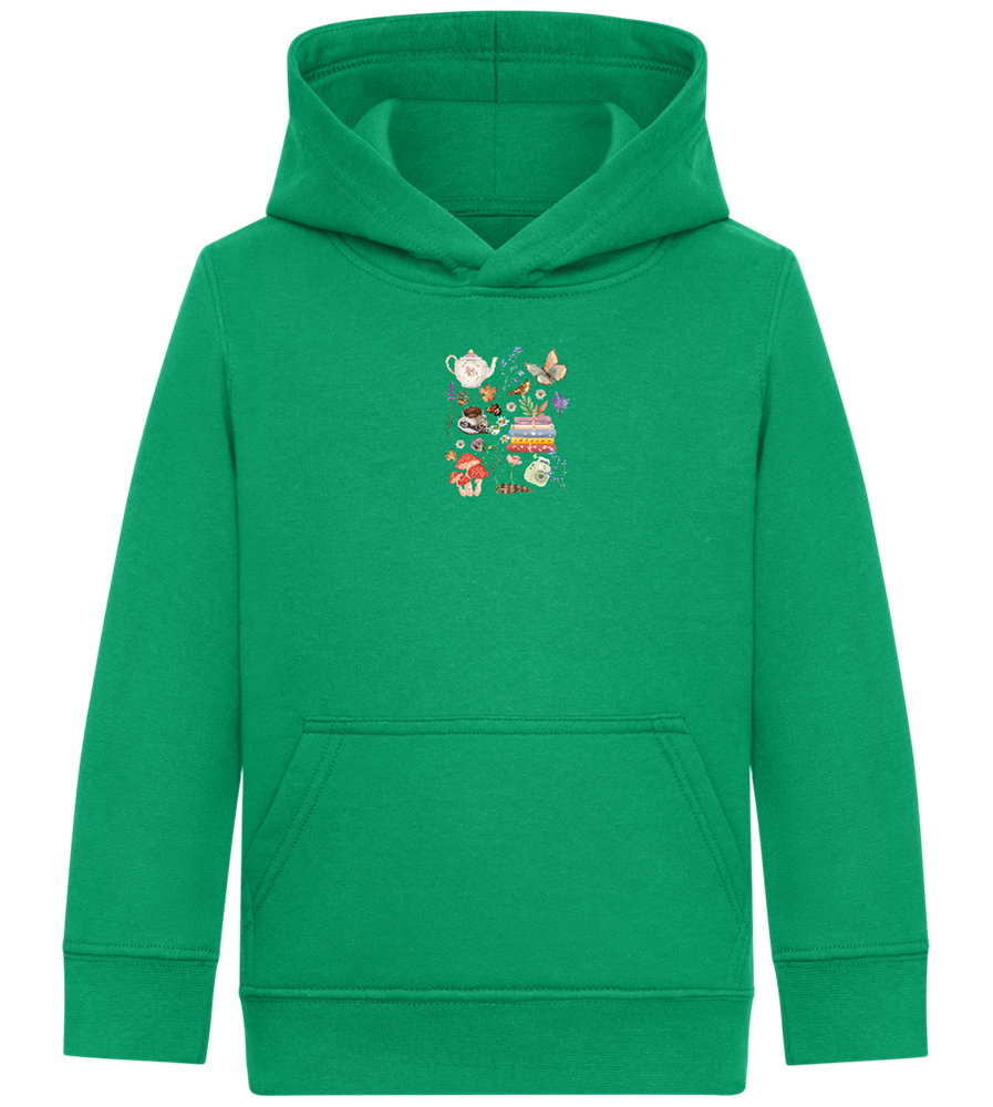 Autumn Vibes Design - Comfort Kids Hoodie_MEADOW GREEN_front