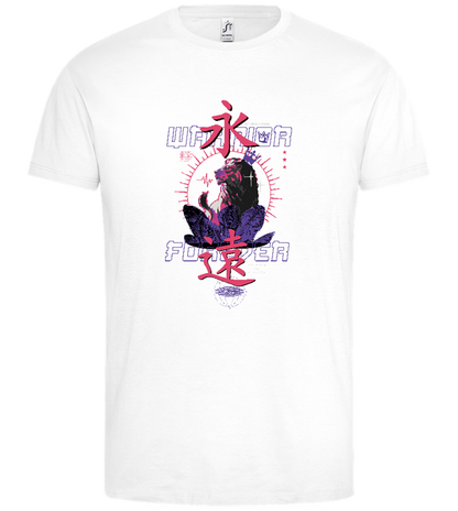 Warrior Forever Lion Design - Premium men's t-shirt_WHITE_front