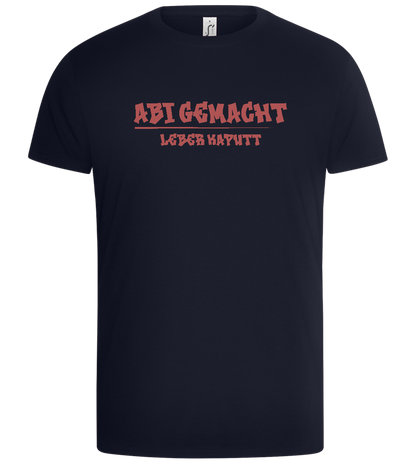 Abi Gemacht, Leber Kaputt Design - Basic Unisex T-Shirt_FRENCH NAVY_front