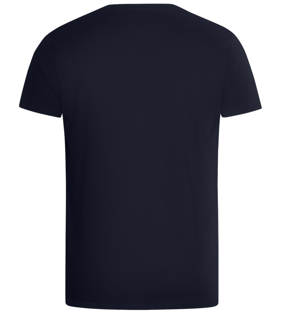 Abi Gemacht, Leber Kaputt Design - Basic Unisex T-Shirt_FRENCH NAVY_back