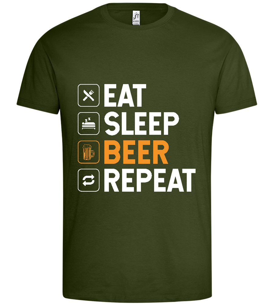 Beer Design - Premium men's t-shirt_ARMY_front