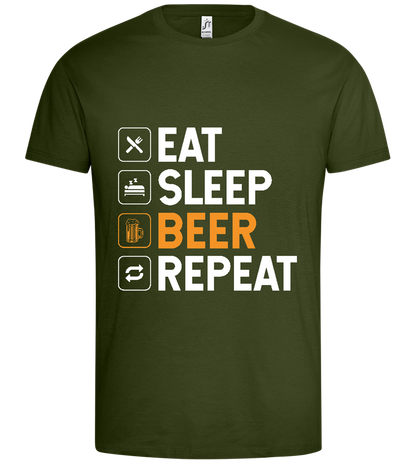 Beer Design - Premium men's t-shirt_ARMY_front