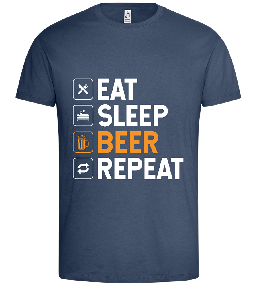 Beer Design - Premium men's t-shirt_DENIM_front