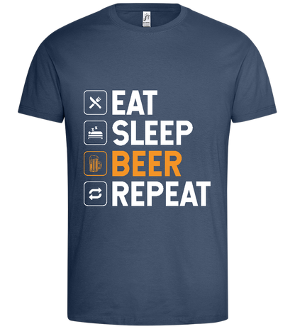 Beer Design - Premium men's t-shirt_DENIM_front