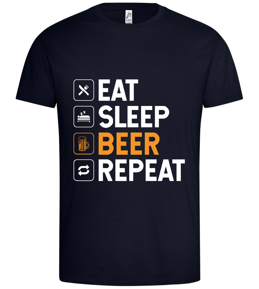 Beer Design - Premium men's t-shirt_FRENCH NAVY_front