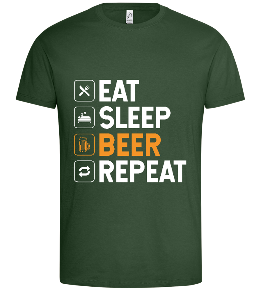 Beer Design - Premium men's t-shirt_GREEN BOTTLE_front