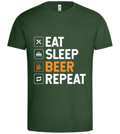 Beer Design - Premium men's t-shirt_GREEN BOTTLE_front