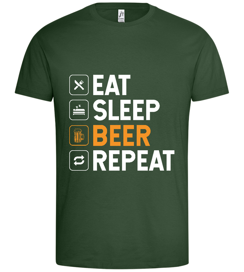 Beer Design - Premium men's t-shirt_GREEN BOTTLE_front