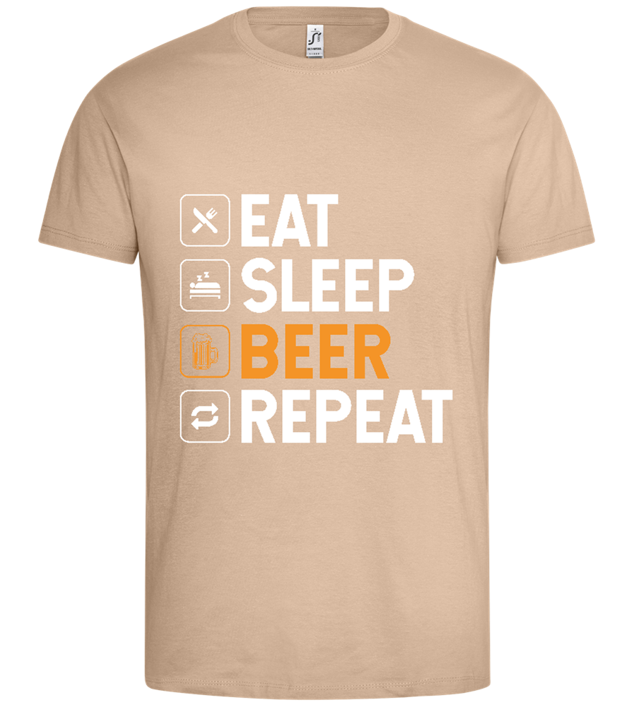 Beer Design - Premium men's t-shirt_SAND_front