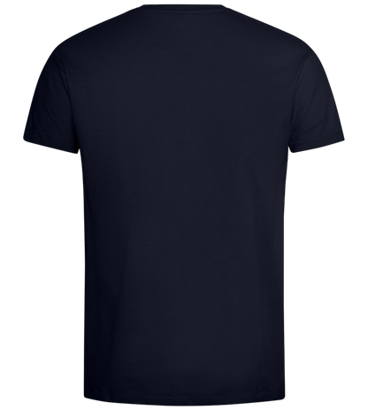 Beer Design - Premium men's t-shirt_FRENCH NAVY_back