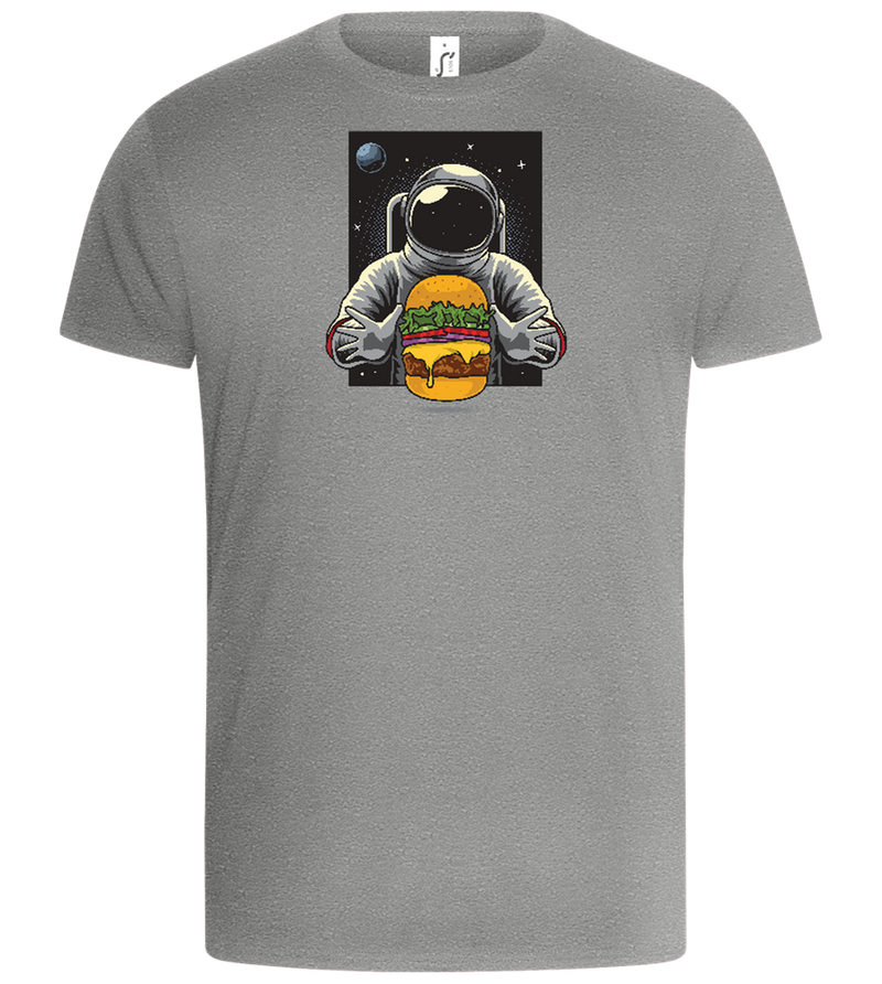 Spaceman Burger Design - Basic Unisex T-Shirt_ORION GREY_front