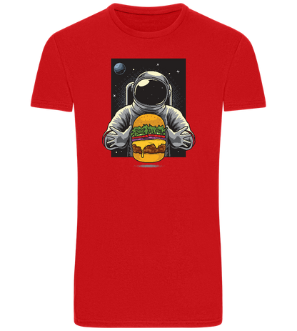 Spaceman Burger Design - Basic Unisex T-Shirt_RED_front