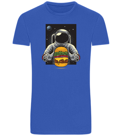 Spaceman Burger Design - Basic Unisex T-Shirt_ROYAL_front
