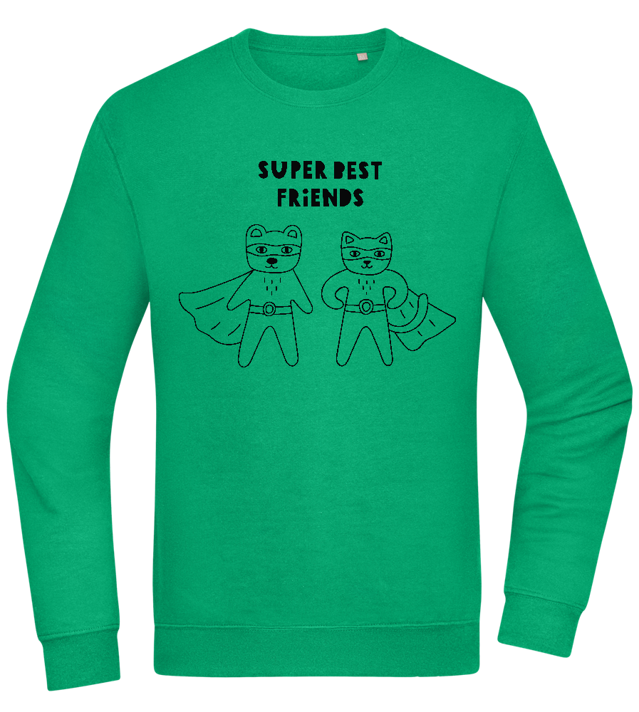 Super BFF Design - Comfort Essential Unisex Sweater_MEADOW GREEN_front