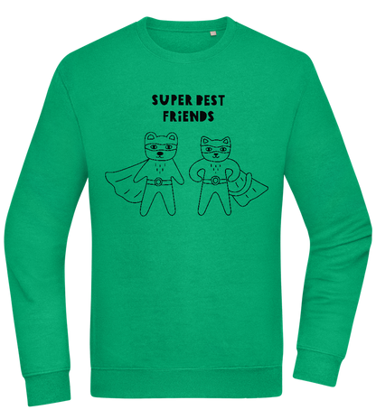 Super BFF Design - Comfort Essential Unisex Sweater_MEADOW GREEN_front