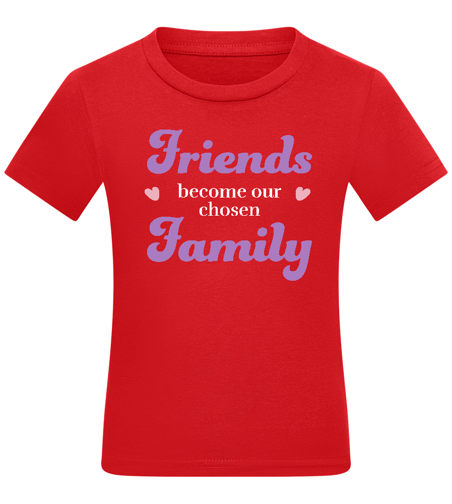 Chosen Family Design - Comfort kids fitted t-shirt_RED_front