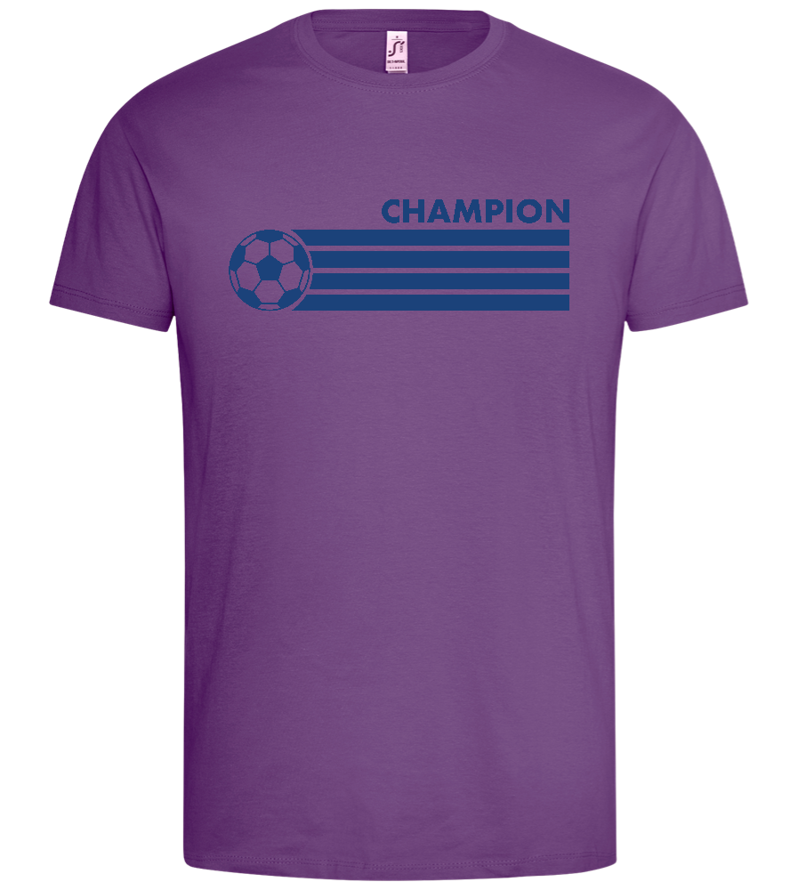 Soccer Champion Design - Premium men's t-shirt_LIGHT PURPLE_front