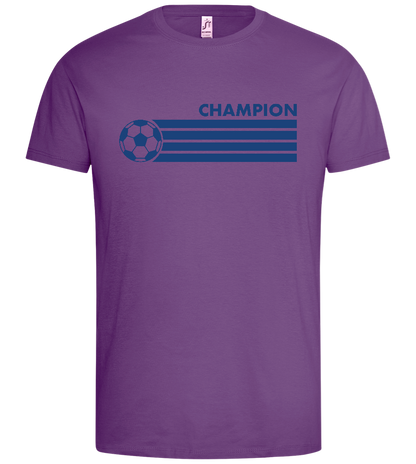 Soccer Champion Design - Premium men's t-shirt_LIGHT PURPLE_front