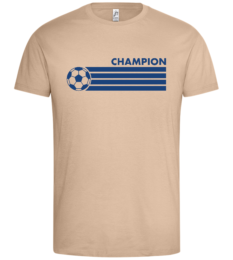 Soccer Champion Design - Premium men's t-shirt_SAND_front