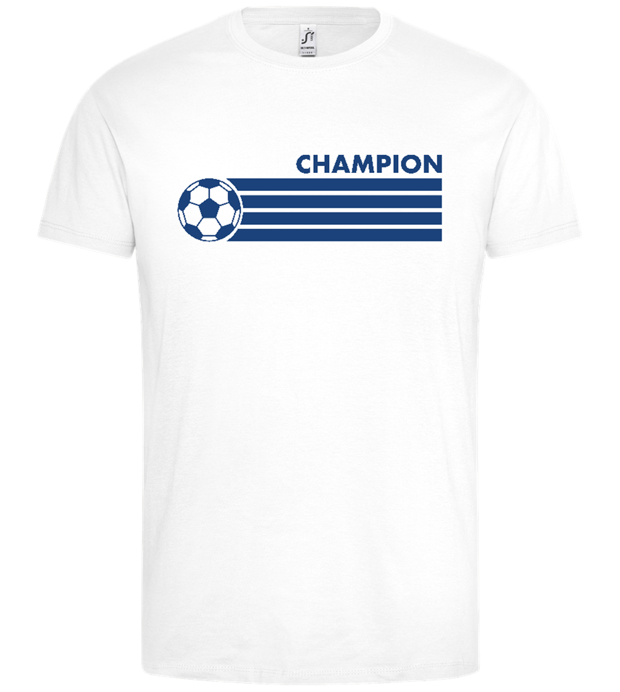 Soccer Champion Design - Premium men's t-shirt_WHITE_front