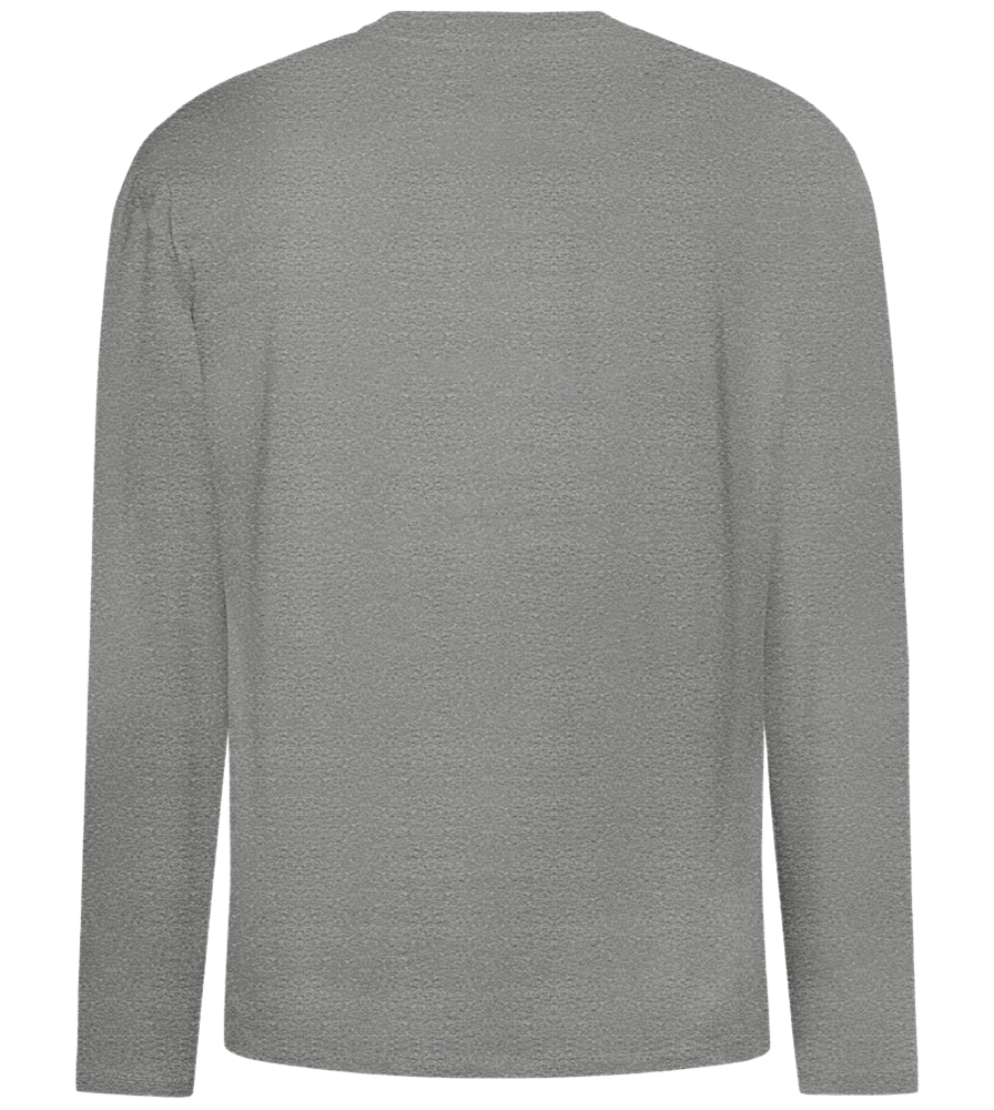 Squid Skull Design - Comfort men's long sleeve t-shirt_ORION GREY_back