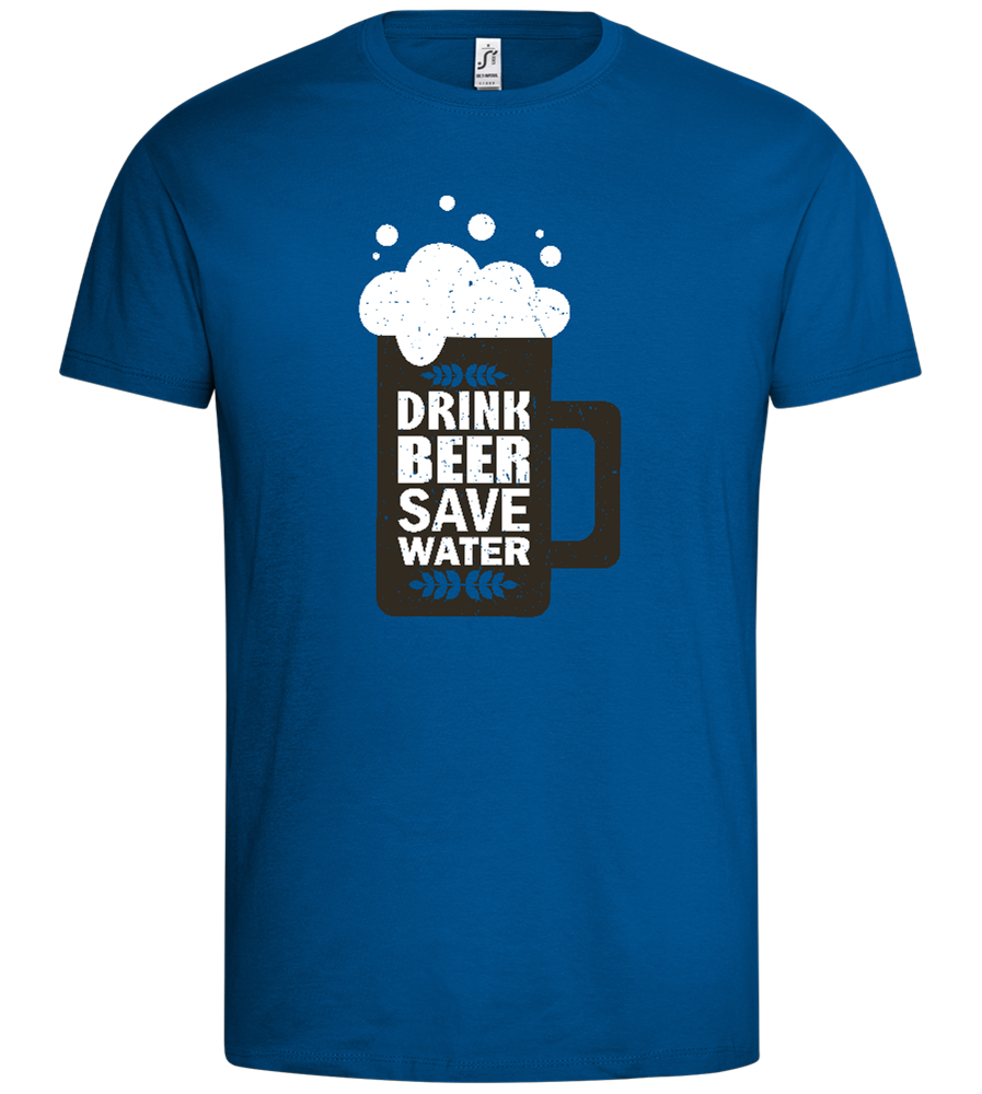 Mug Save Water Design - Premium men's t-shirt_ROYAL_front