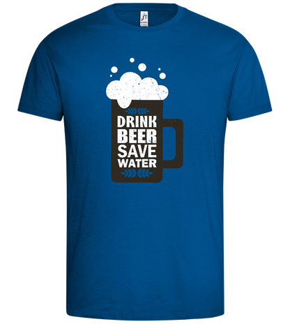 Mug Save Water Design - Premium men's t-shirt_ROYAL_front