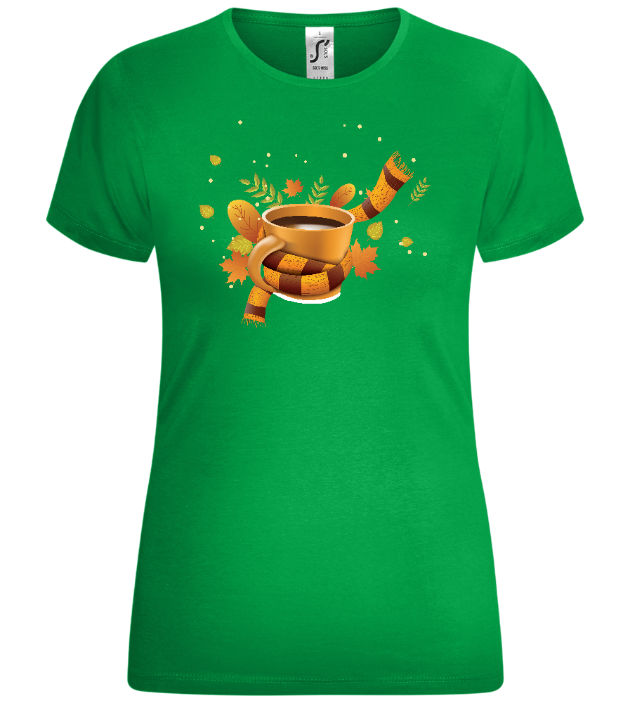 Cozy Coffee Design - Comfort women's t-shirt_MEADOW GREEN_front