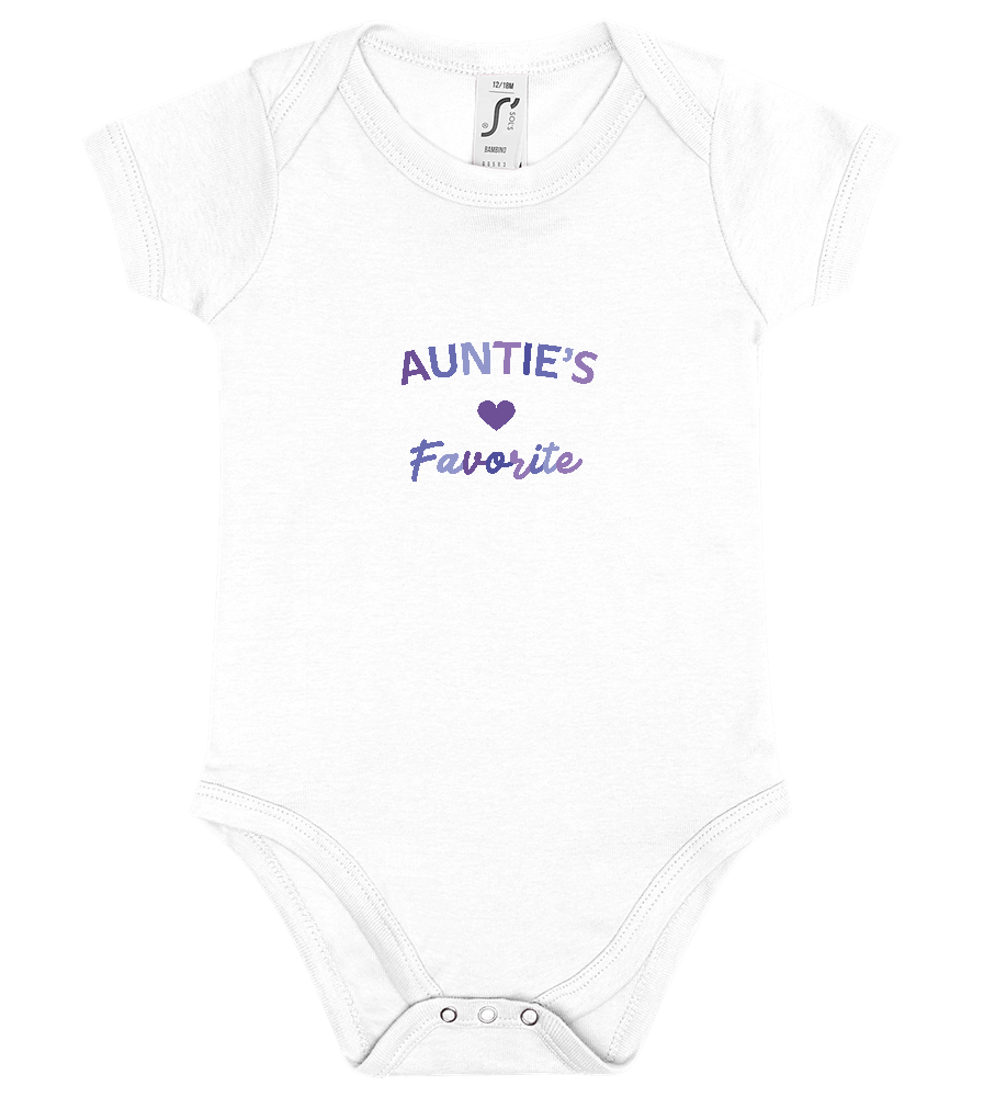 I'm Auntie's Favorite Design - Baby bodysuit_WHITE_front