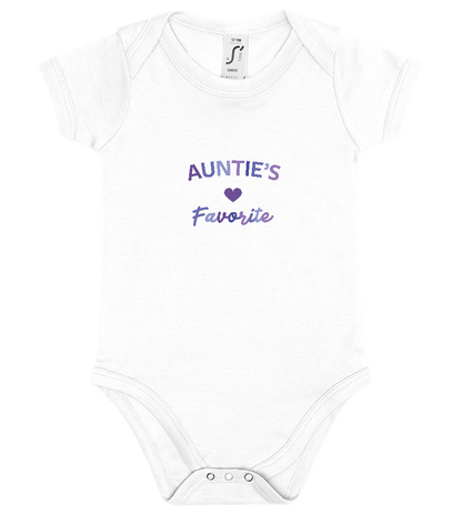 I'm Auntie's Favorite Design - Baby bodysuit_WHITE_front